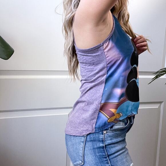 Disney Aladdin Sheer Tank Top Purple Medium - Picture 9 of 10